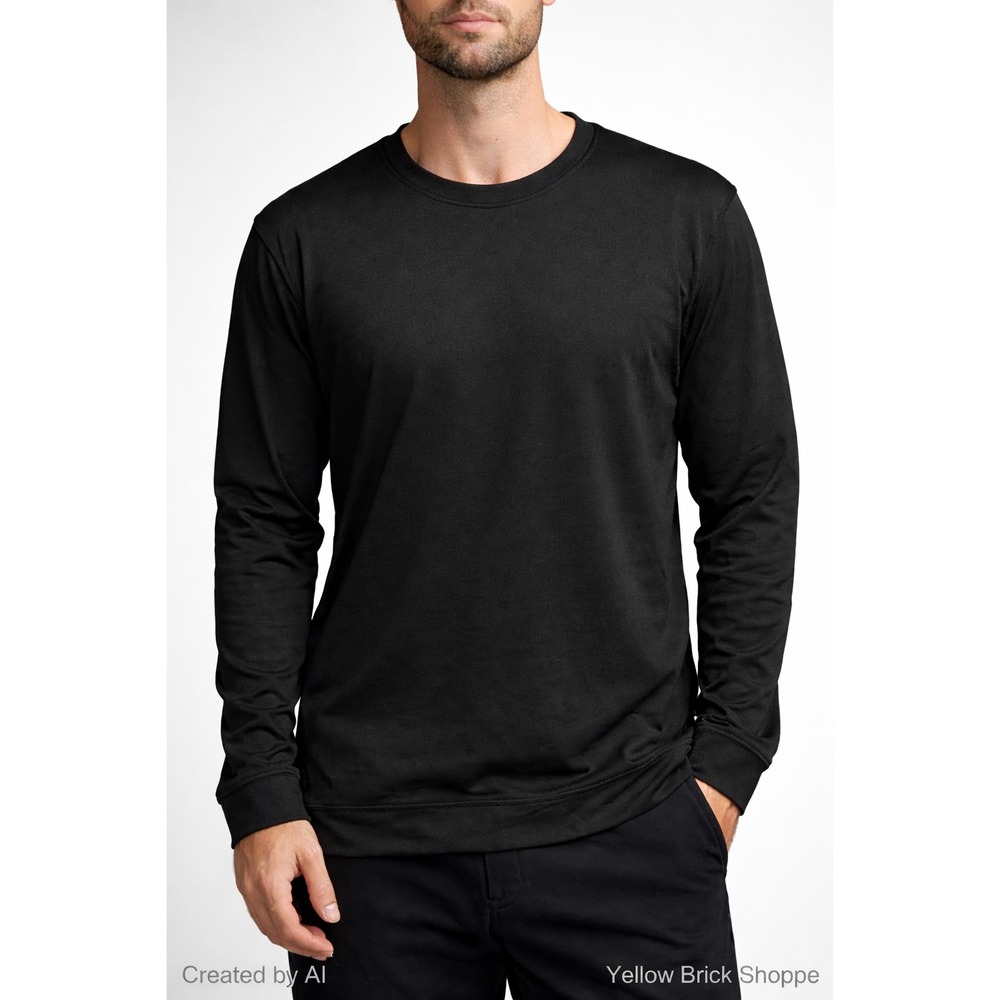LEG3ND Discovery Men's‎ Pullover Shirt Black Size XL Performance Long Sleeve